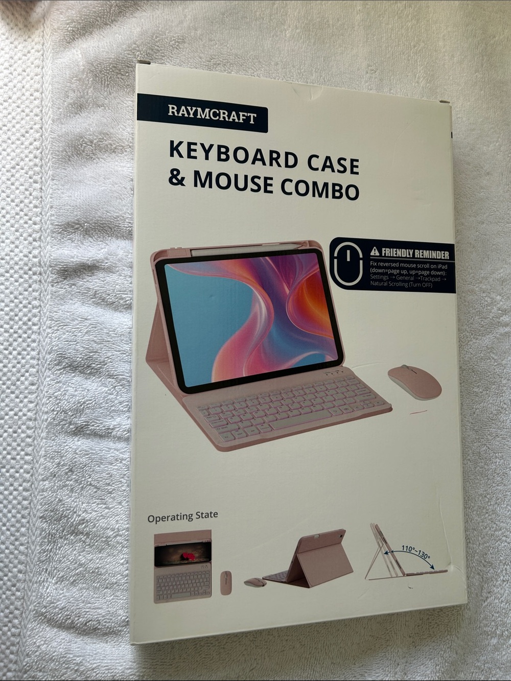 Craft Rose Keyboard Case & Wireless Mouse Combo